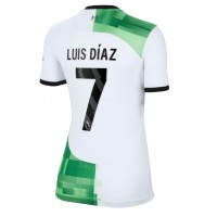 Billiga Liverpool Luis Diaz #7 Borta fotbollskläder Dam 2023-24 Kortärmad